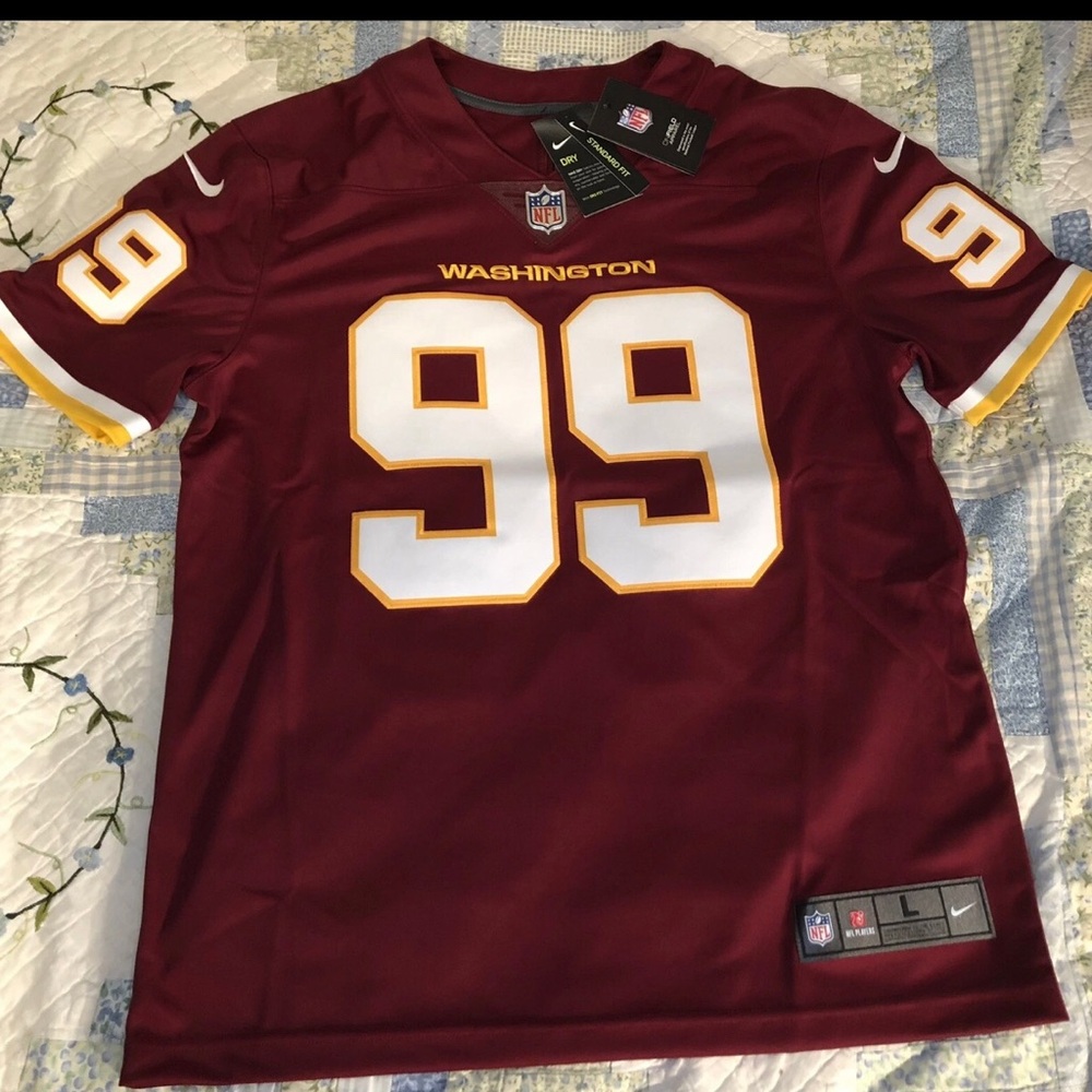 Nike NFL Washington Commanders Chase Young #99 Sew On Jersey Men’s Size L New